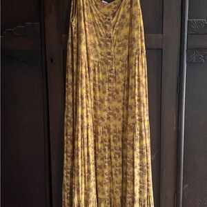 Kate Quinn Mustard Floral Maxi Dress